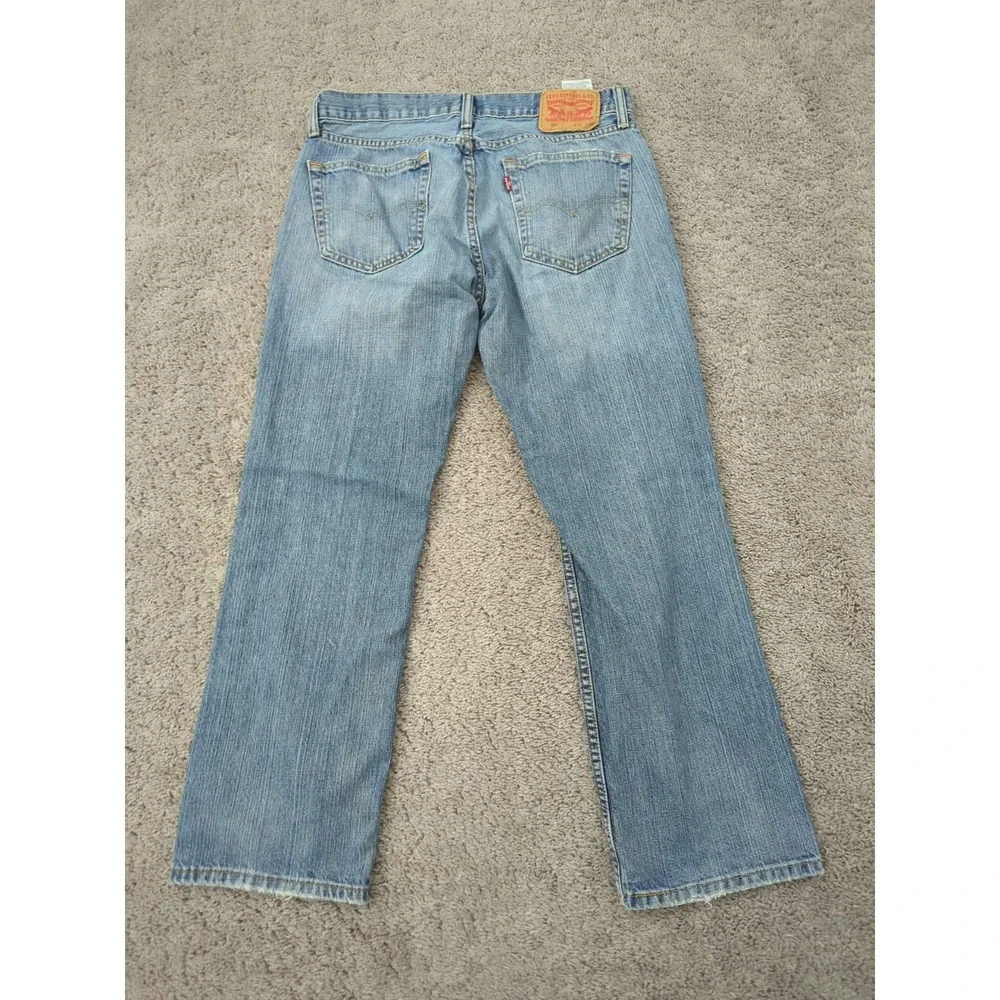Levi's Jeans‎ Mens 32x30 Blue Denim Low Rise Bootcut Distressed Workwear
